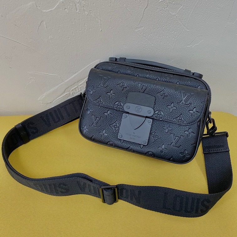 S Lock Messenger Taurillon Monogram Bag