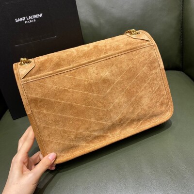 Medium Suede Niki Bag