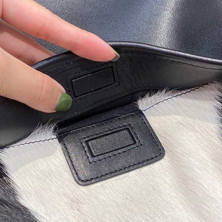 Niki Bag In Black And White Pony Hair