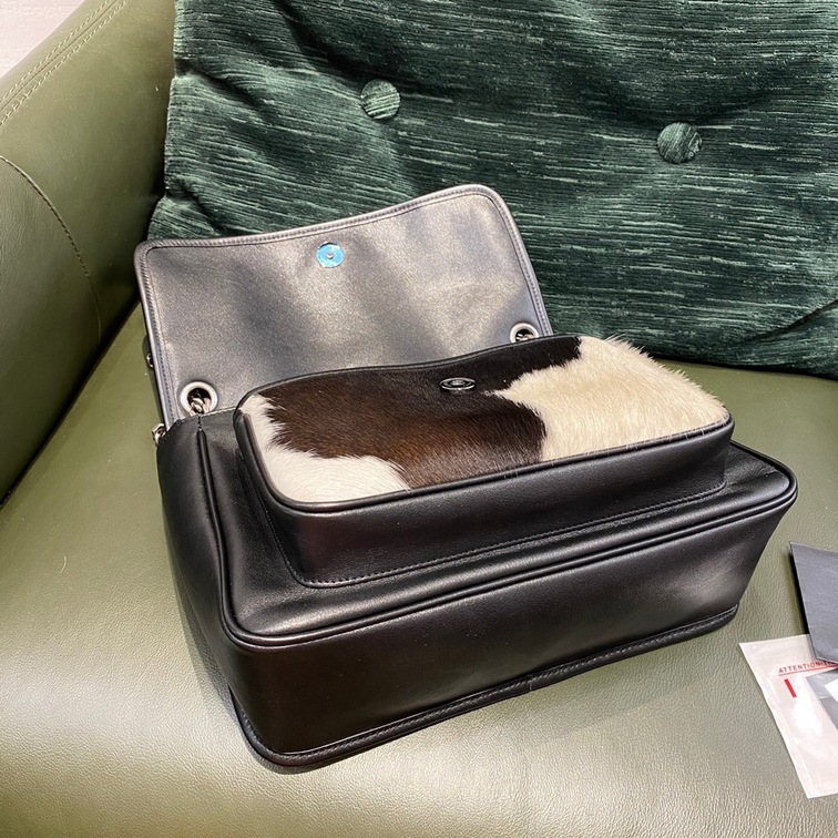 Niki Bag In Black And White Pony Hair