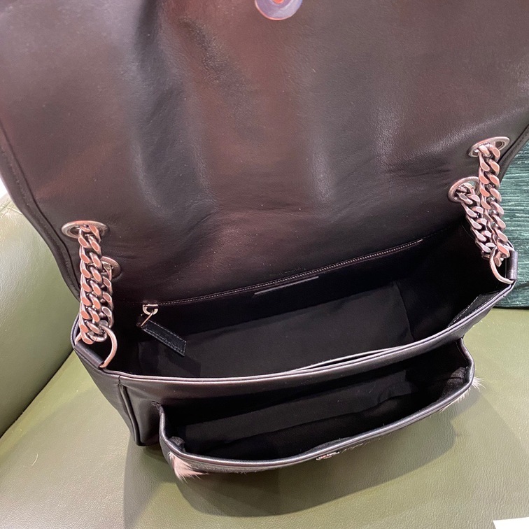 Niki Bag In Black And White Pony Hair