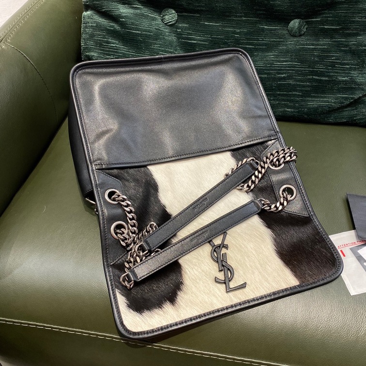 Niki Bag In Black And White Pony Hair