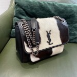 Niki Bag In Black And White Pony Hair
