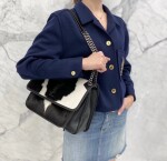 Niki Bag In Black And White Pony Hair