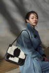 Niki Bag In Black And White Pony Hair