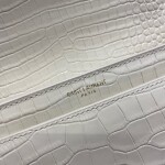 Sunset Medium In Crocodile Embossed Shiny Leather