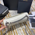 Sunset Medium In Crocodile Embossed Shiny Leather
