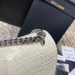 Sunset Medium In Crocodile Embossed Shiny Leather
