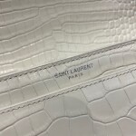 Sunset Medium In Crocodile Embossed Shiny Leather