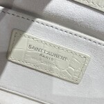 Sunset Medium In Crocodile Embossed Shiny Leather